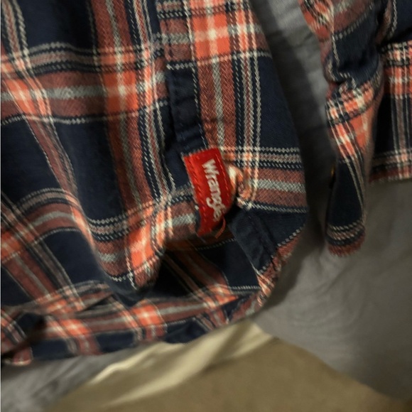 Wrangler Western Flannel Shirt Mens Medium Plaid Flex for Comfort Workwear NWOT - Picture 15 of 16